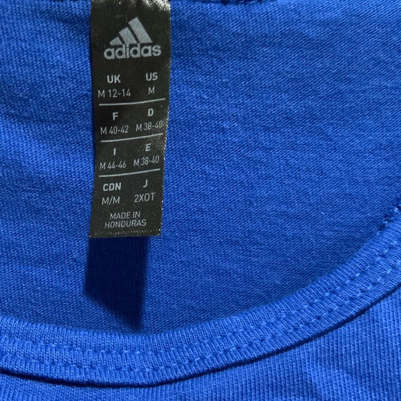 ADIDAS WOMENS RACER TANK TOP BLUE M - Picture 4 of 4